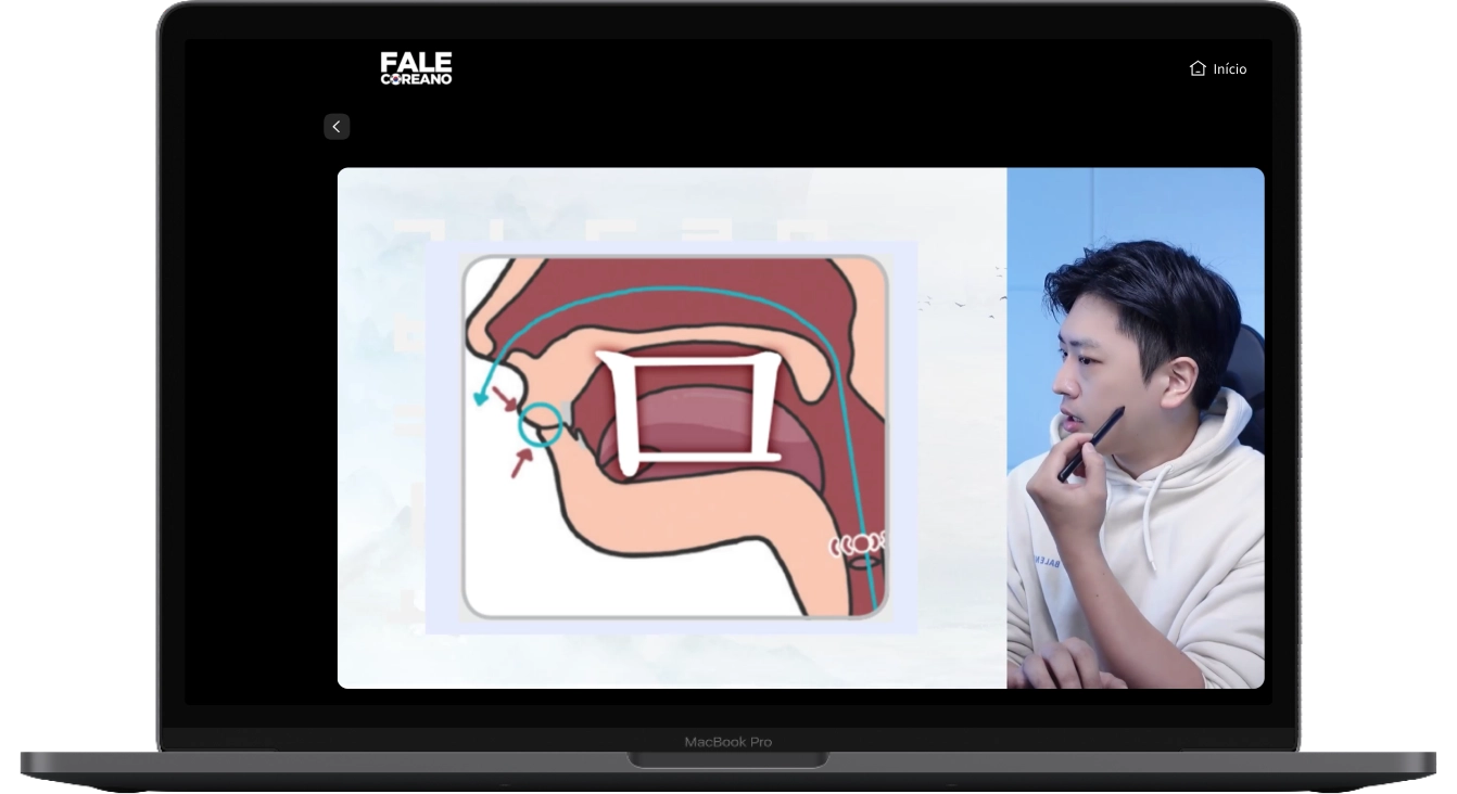 Curso de Hangul — área de membros